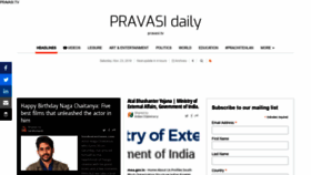 What Pravasi.tv website looked like in 2019 (4 years ago)