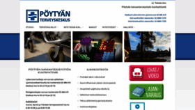 What Poytyanterveyskeskus.fi website looked like in 2019 (4 years ago)