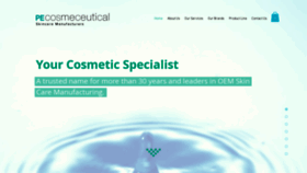 What Pecosmeceutical.com website looked like in 2019 (4 years ago)