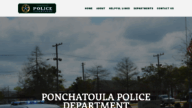 What Ponchatoulapolice.com website looked like in 2019 (4 years ago)