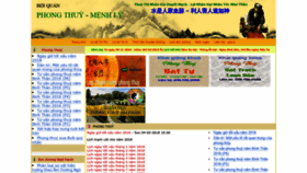 What Phongthuymenhly.com website looked like in 2019 (4 years ago)