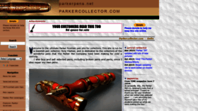 What Parkerpens.org website looked like in 2019 (4 years ago)