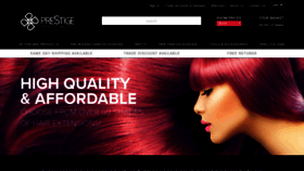 What Prestigehairextensions.co.uk website looked like in 2019 (4 years ago)