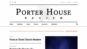 What Porterhousereview.org website looked like in 2019 (4 years ago)
