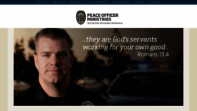 What Peaceofficerministries.org website looked like in 2019 (4 years ago)