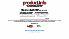 What Product.info website looked like in 2019 (4 years ago)