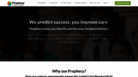 What Prophecyhealth.com website looked like in 2019 (4 years ago)