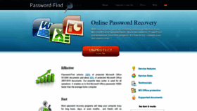 What Password-find.com website looked like in 2019 (4 years ago)