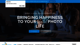 What Photosorganized.com website looked like in 2019 (4 years ago)
