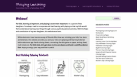 What Playinglearning.com website looked like in 2019 (4 years ago)