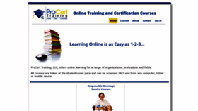 What Procerteducation.com website looked like in 2019 (4 years ago)