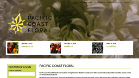 What Pacificcoastfloralwholesale.com website looked like in 2019 (4 years ago)