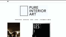What Pureinteriorart.com website looked like in 2019 (4 years ago)