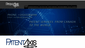 What Patentaxis.com website looked like in 2019 (4 years ago)