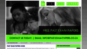 What Past-exam-papers.co.za website looked like in 2019 (4 years ago)