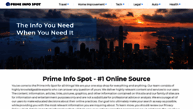 What Primeinfospot.com website looked like in 2019 (4 years ago)