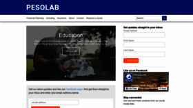 What Pesolab.com website looked like in 2019 (4 years ago)