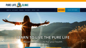 What Purelifeclinic.com website looked like in 2019 (4 years ago)