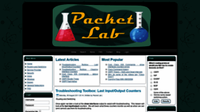 What Packet-lab.com website looked like in 2019 (4 years ago)
