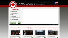 What Ppwc5.ca website looked like in 2019 (4 years ago)