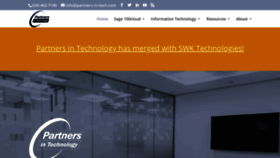What Partners-in-tech.com website looked like in 2019 (4 years ago)
