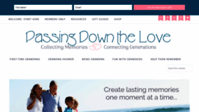 What Passingdownthelove.com website looked like in 2019 (4 years ago)