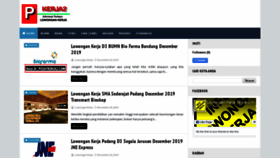 What Pusatkerja2.com website looked like in 2019 (4 years ago)