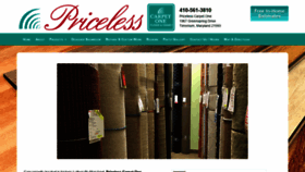 What Pricelesscarpetone.com website looked like in 2019 (5 years ago)