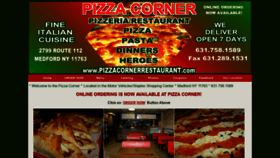 What Pizzacornerrestaurant.com website looked like in 2019 (4 years ago)