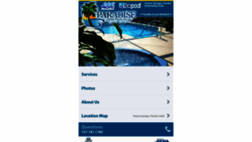 What Paradisepalmpools.com website looked like in 2019 (4 years ago)