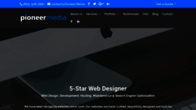 What Pioneer.media website looked like in 2019 (4 years ago)
