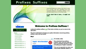 What Prefixes-suffixes.com website looked like in 2019 (4 years ago)