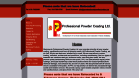What Professionalpowdercoating.ca website looked like in 2019 (4 years ago)