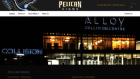 What Pelicansigns.ca website looked like in 2019 (5 years ago)