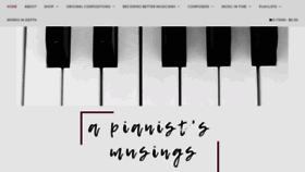 What Pianistmusings.com website looked like in 2019 (4 years ago)