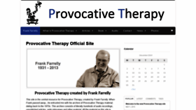 What Provocativetherapy.com website looked like in 2019 (4 years ago)