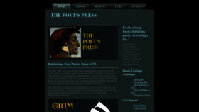 What Poetspress.org website looked like in 2019 (6 years ago)