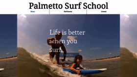 What Palmettosurfschool.com website looked like in 2019 (4 years ago)