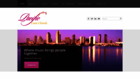 What Pacificcoastchorale.org website looked like in 2019 (4 years ago)