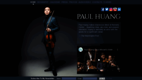 What Paulhuangviolin.com website looked like in 2019 (4 years ago)