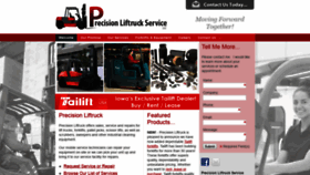 What Precisionliftruckservice.com website looked like in 2019 (4 years ago)