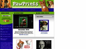 What Pawprintsmagazine.com website looked like in 2019 (4 years ago)