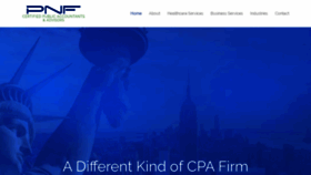What Pnfcpa.com website looked like in 2019 (4 years ago)