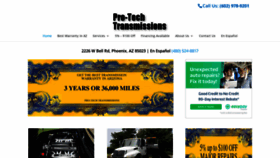 What Pro-techtransmission.com website looked like in 2019 (4 years ago)