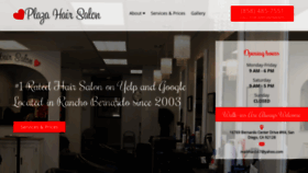 What Plazahairsalon.com website looked like in 2019 (4 years ago)