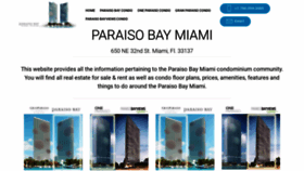 What Paraisobaycondomiami.com website looked like in 2019 (4 years ago)
