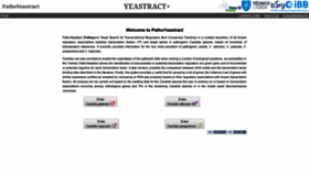 What Pathoyeastract.org website looked like in 2019 (4 years ago)