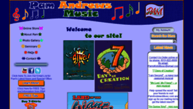 What Pamandrewsmusic.com website looked like in 2019 (4 years ago)