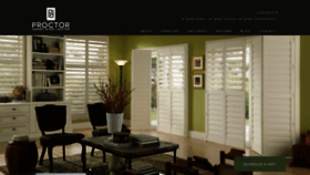 What Proctordrapery.com website looked like in 2019 (5 years ago)