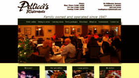 What Pelliccis.com website looked like in 2019 (4 years ago)